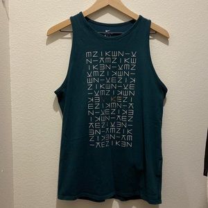 Dark Green Nike Athletic Cut Tank Top